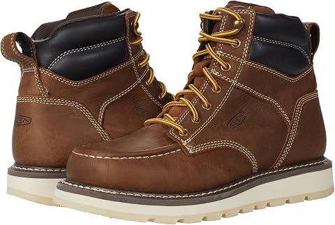Мужские ботинки KEEN Utility Cincinnati 6" Soft Toe, цвет: Коричневый