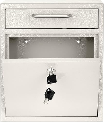 Miniatura 25 de AdirOffice contenedor con traba - Buzón de correo montado en pared., negro, 631-05-BLK