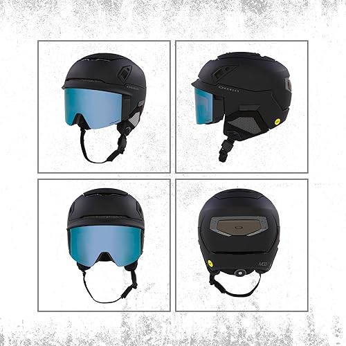 Miniatura 3 de Oakley MOD7 - Casco de esquí integrado con gafas para hombres y mujeres  paquete con botella de agua plegable de diseñador iWear con mosquetón