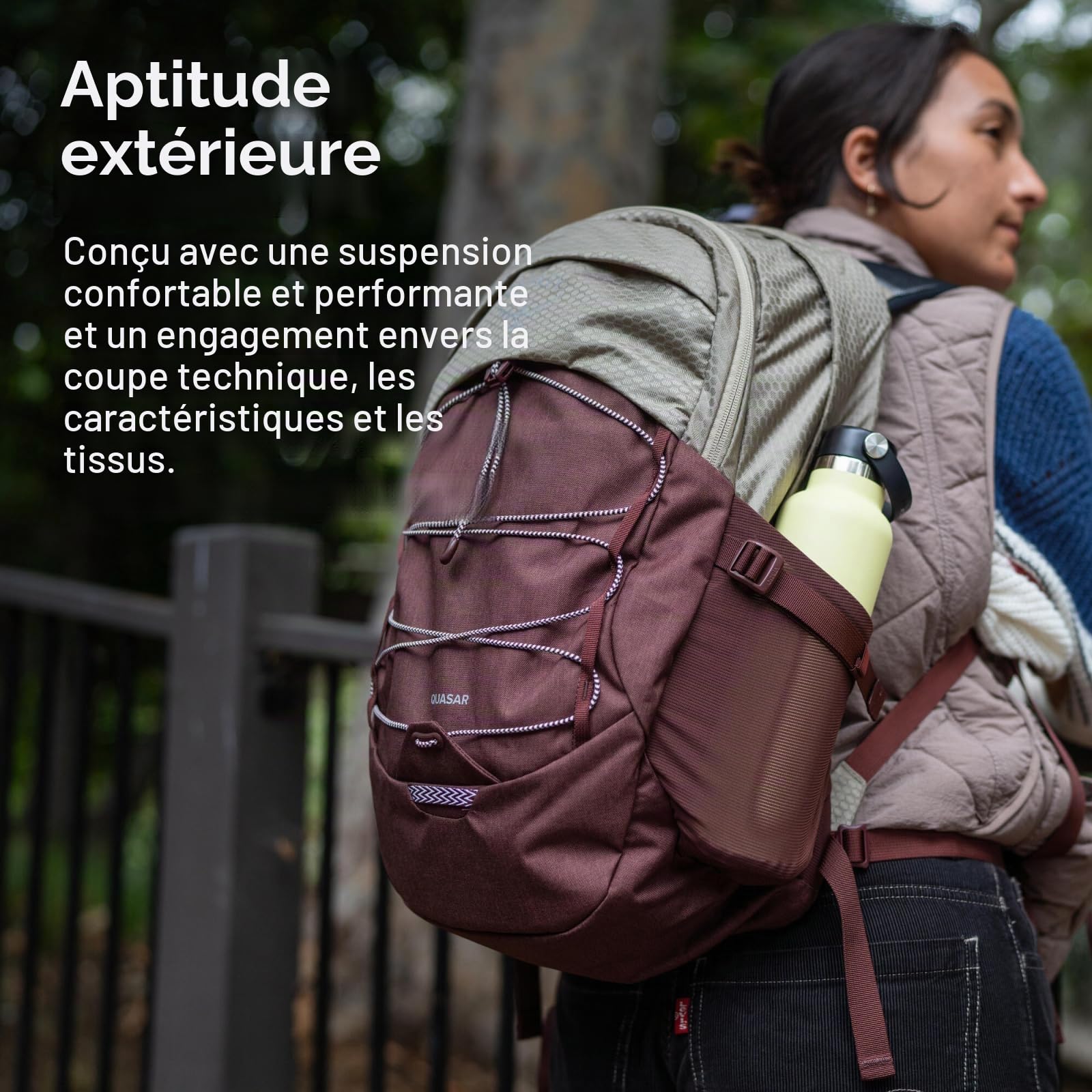 Osprey Quasar Sac à dos lifestyle unisexe, 26L, Black