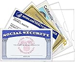 6 Pack Social Security Card Holder,Social Security Card Protector Sleeve,New Medicare Card Protector Sleeve/Credit Card Holder, SSN Card Protector/Credit Card Cover