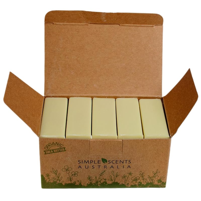 Simple Scents Australia Sabonete em Barra Perfumado French Pear com Manteiga de Karité – 5 unidades de 99 g