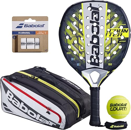 Babolat Counter Veron 2.5 Paleta de pádel  Bolsa opcional, bolas, sobreagarres, raquetas adicionales - Personaliza tu kit