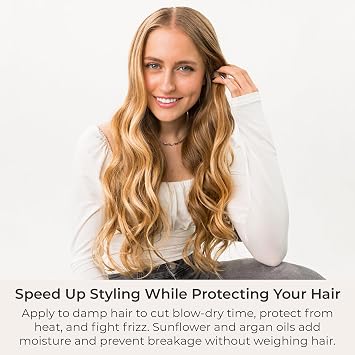 CIBU Blow Dry Accelerator | Styling Spray for Quickly Drying Hair | At-Home Frizz Treatment | Heat Protectant | 8 Ounces