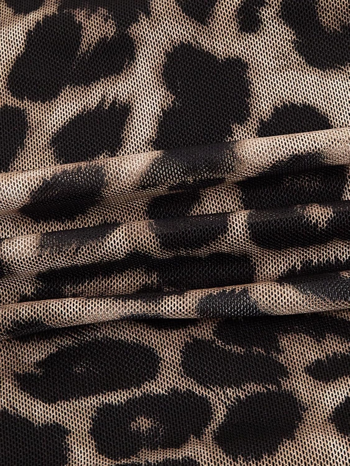 WDIRARA Women's Bodycon Mini Skirt Ruched Mesh Stretchy Tight Sexy Skirt with Streetwear Style - Image 5