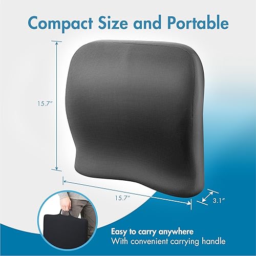 Miniatura 2 de Wagan IN9112 Relax Fusion - Cojín lumbar de espuma viscoelástica y gel para asiento