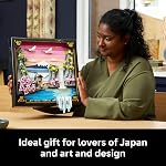 LEGO Art Japanese Cherry Blossom Landscape Building Set for Adults - Room Decoration & Gift for Women & Men, Ages 18+ - Framed Wall Decor, Stand or Hang to Display - 31218
