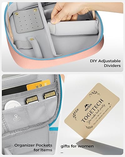 Miniatura 39 de MATEIN Estuche organizador de cables con divisor ajustable, bolsa de archivo de cable de DJ para equipo de DJ, instrumentos de sonido y accesorios