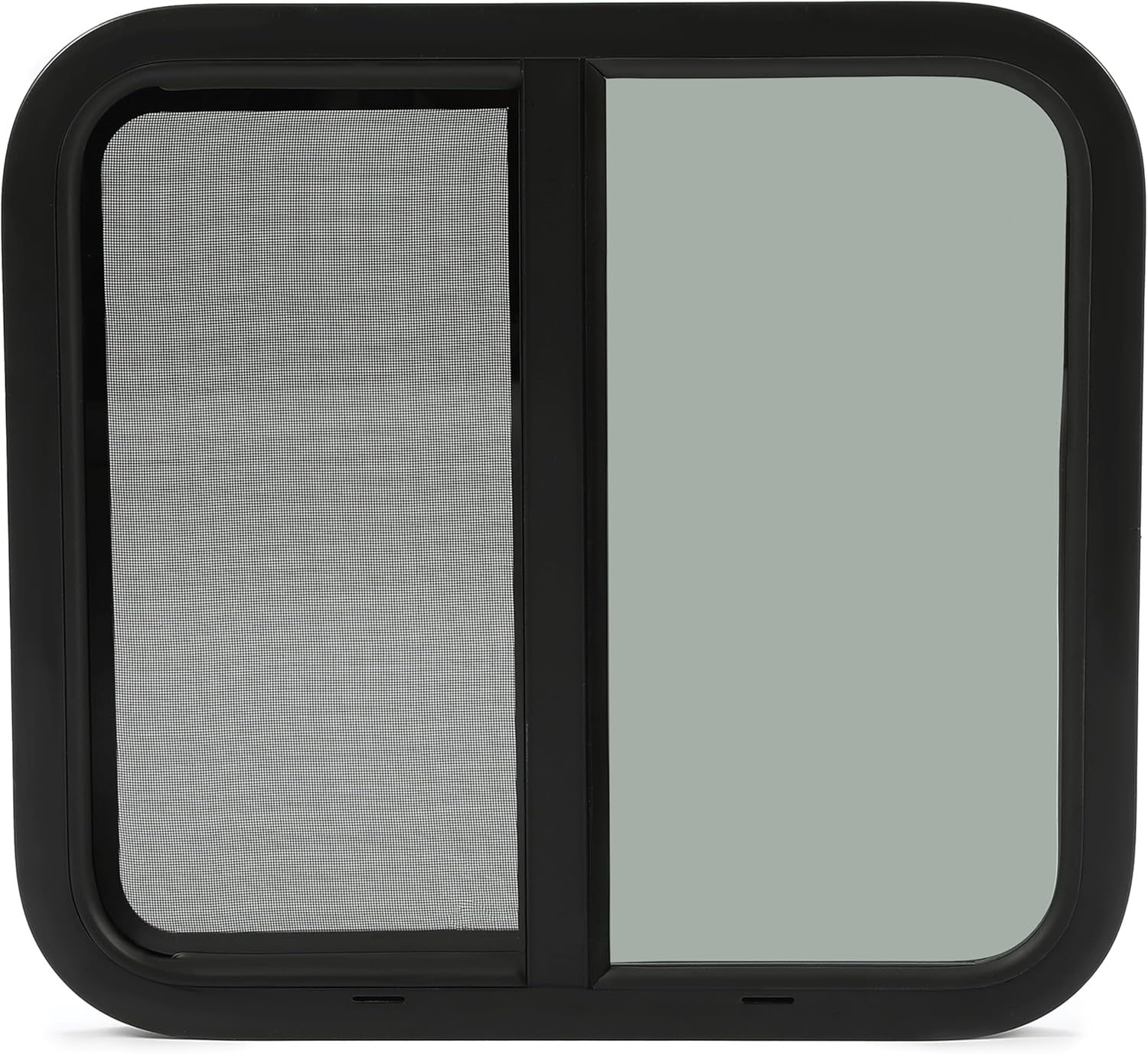 HECASA 24" W x 22" H RV Window Horizontal Sliding Window Camper Trailer Window Replacement W/Trim Ring