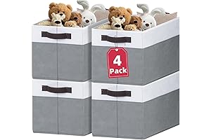 Criusia 12 Inch Tall Extra Large Storage Bins 4 Pack