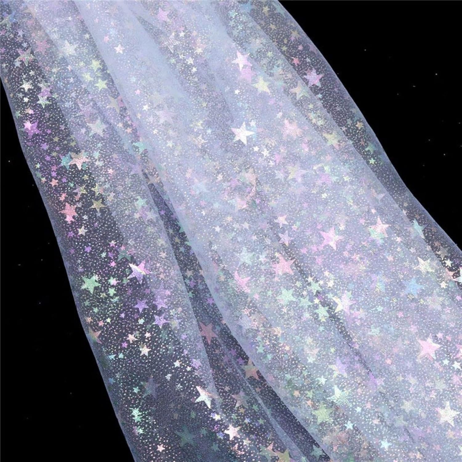 Tulle Fabric Roll Glitter Sequins Tulle Fabric Wedding Birthday Backdrop Curtain Lace Wide Tulle for Sewing Table Skirt DIY Home Decor(Dark Pink)