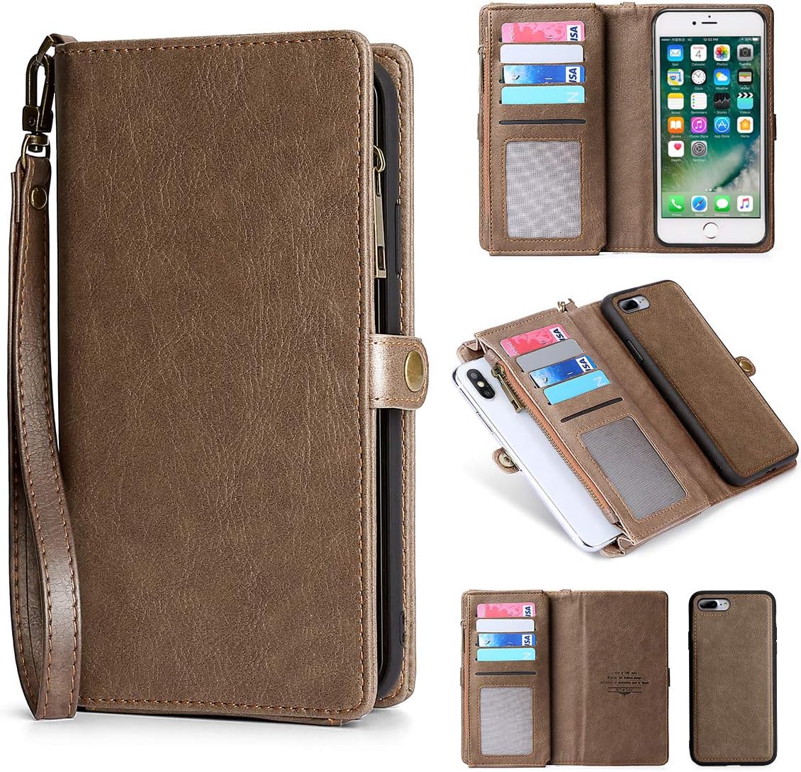 MInCYB Case for Apple iPhone 7 Plus, Flip Case iPhone 8