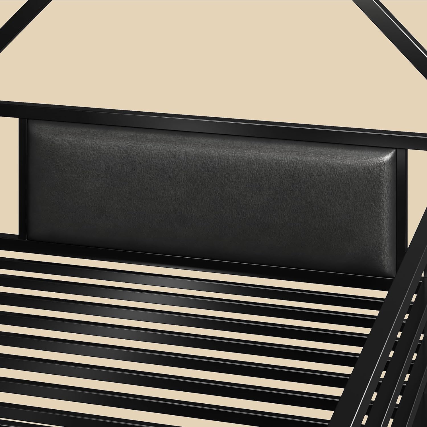 LIKIMIO Bunk Bed Twin Over Twin, House Bed Frame with 6 Storage Drawers,Hall Tree, Twin Bed with Metal Slats for Dormitory and Bedroom, Space Saving, No Box Spring Needed, Black