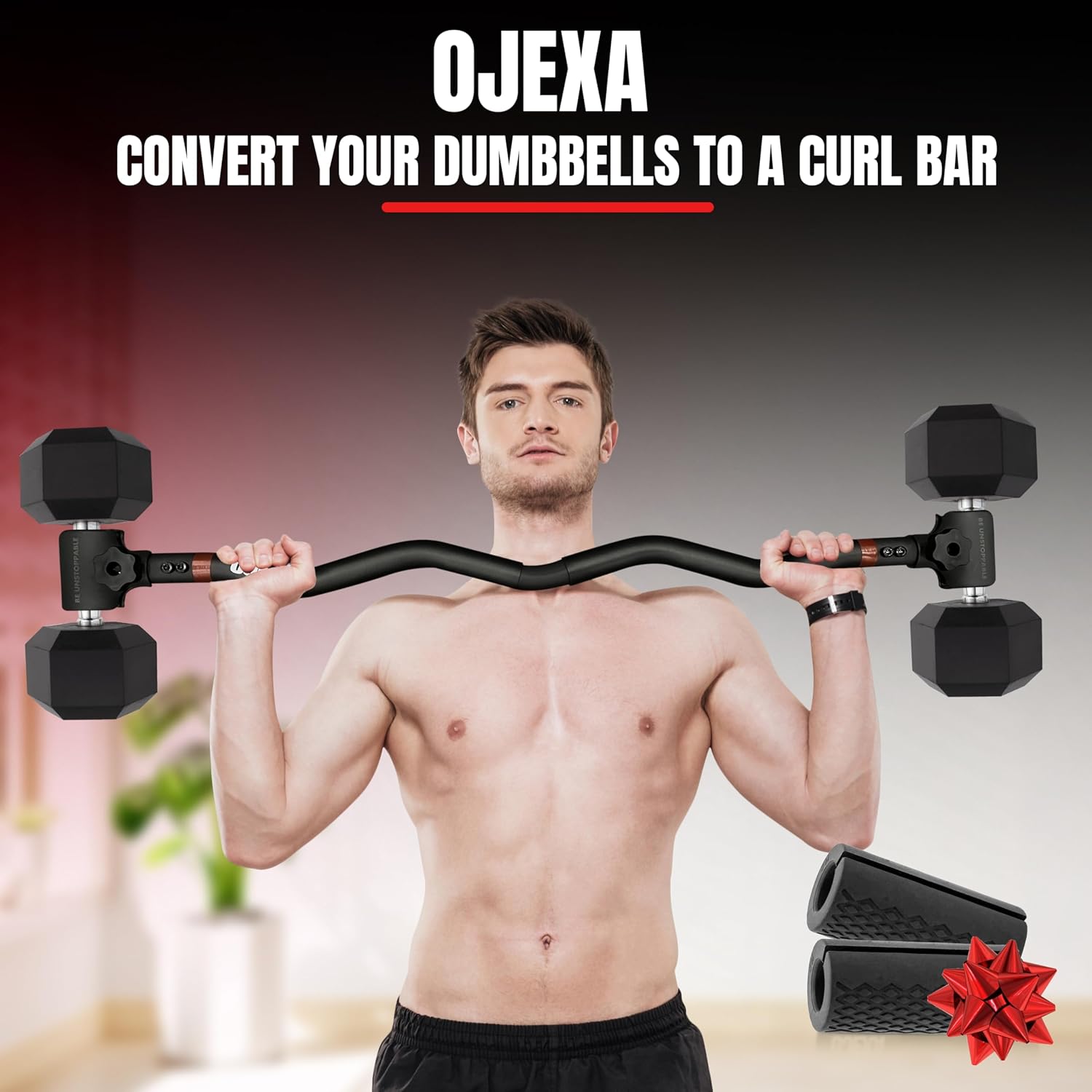 Dumbbell Bar Dumbbell Converter To Barbell Set - Adjustable Weights & Up To  200 Lb Capacity Weight Barbell - Steel Clamp - Barbell Dumbbells Barbell  Weights