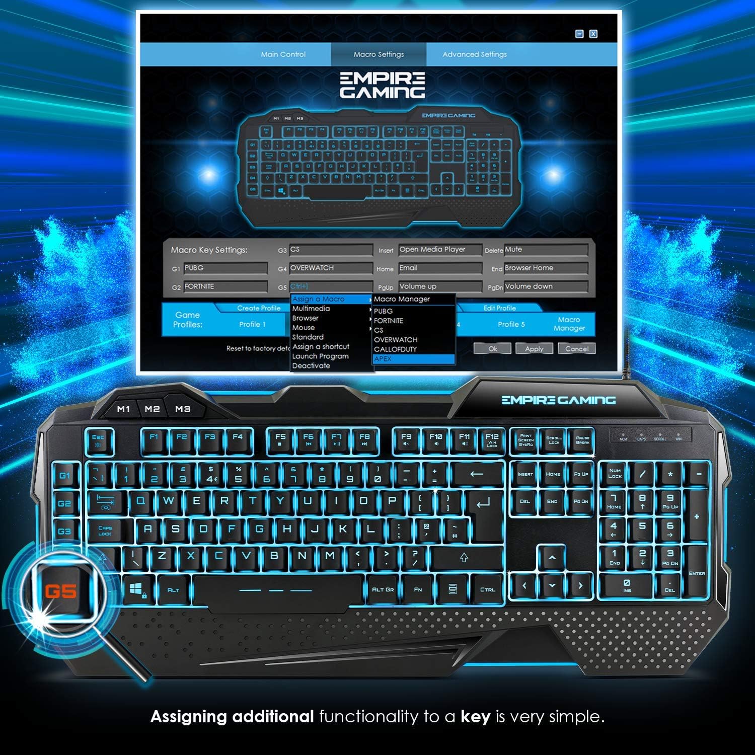 EMPIRE GAMING Hellhounds Mouse LED colors