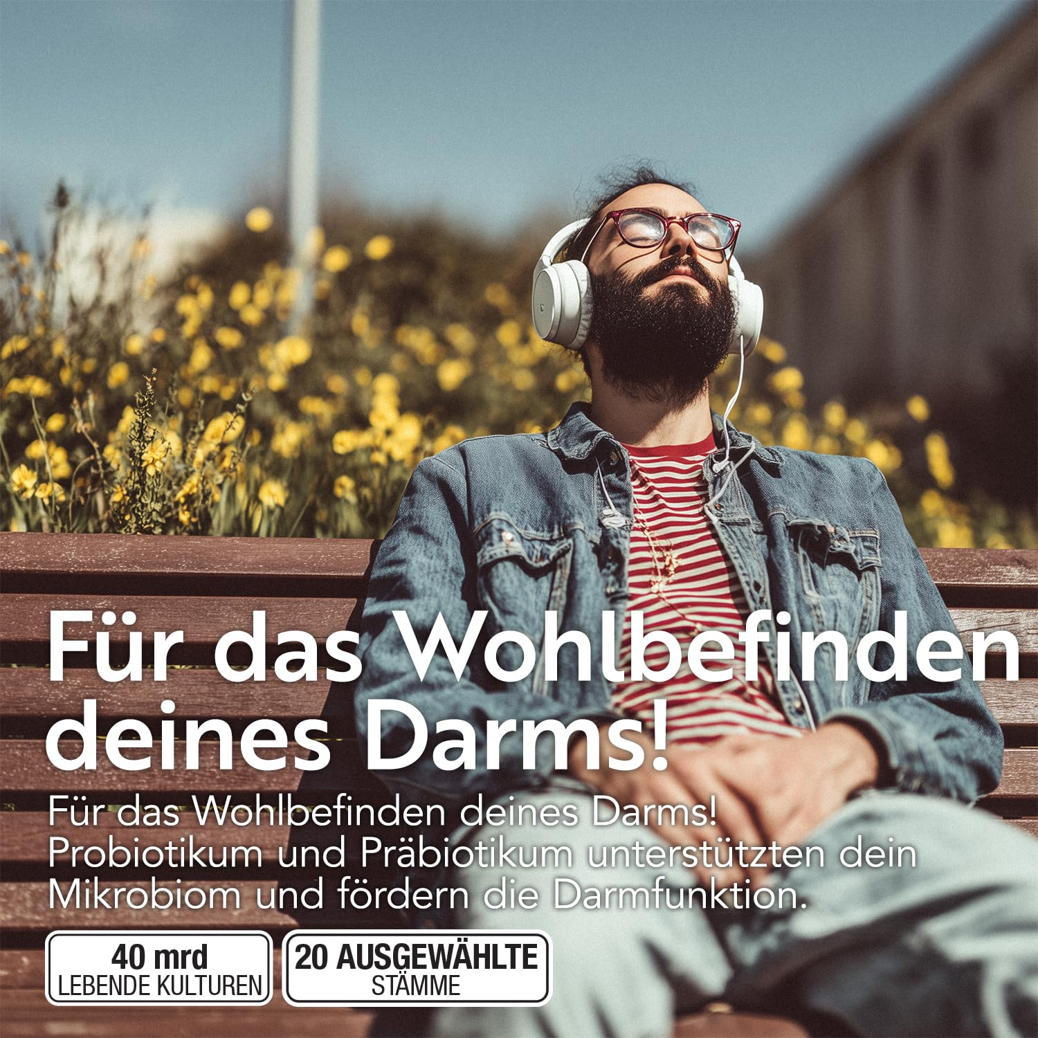 Probiotika & Präbiotika + Inulin & FOS PiùLife – 240 Darmbakterien Kapseln | 40 Mrd. KBE aus 20 Bakterienstämmen – Lactobacillus und Bifidobakterien – Nahrungsergänzungsmittel Darmbakterien Probiotika