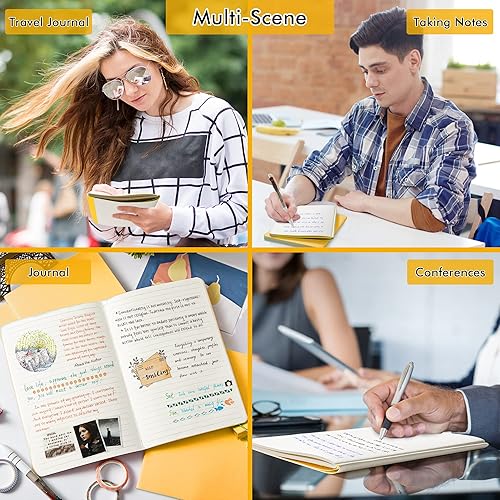 Miniatura 6 de feela - Paquete de 16 cuadernos de tapa suave a granel, cuadernos rayados universitarios para el trabajo para mujeres y niñas, diario de viaje en