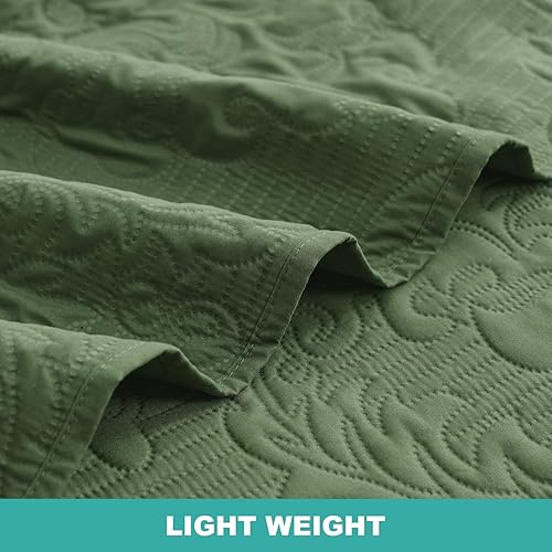 Vista 63 de Hansleep - Edredón blanco tamaño Queen – Colcha barroca ultrasónica para todas las estaciones, juego de ropa de cama suave y ligero, 3 piezas