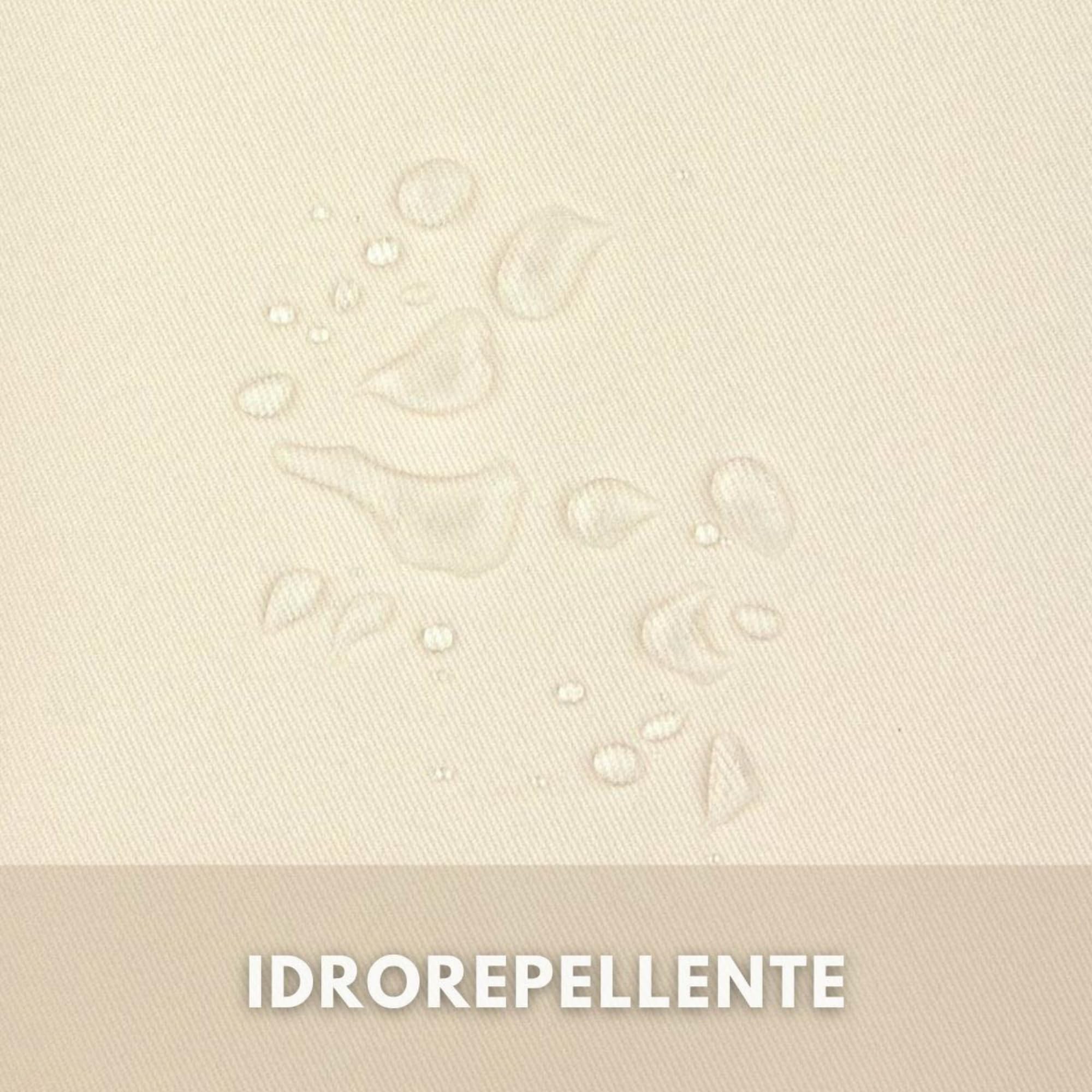 Morbidissimi – Tenda Gazebo Idrorepellente e Resistente, Tenda da Esterno 200x240 cm Per Gazebo, Dotata di Passanti Con Chiusura A Bottone, 100% Made in Italy - Panna