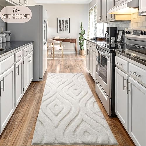 Miniatura 5 de MoiraShop - Alfombras de baño largas de microfibra de 24 x 60 pulgadas, alfombras de baño, lavables, extrasuaves y absorbentes, para baño,