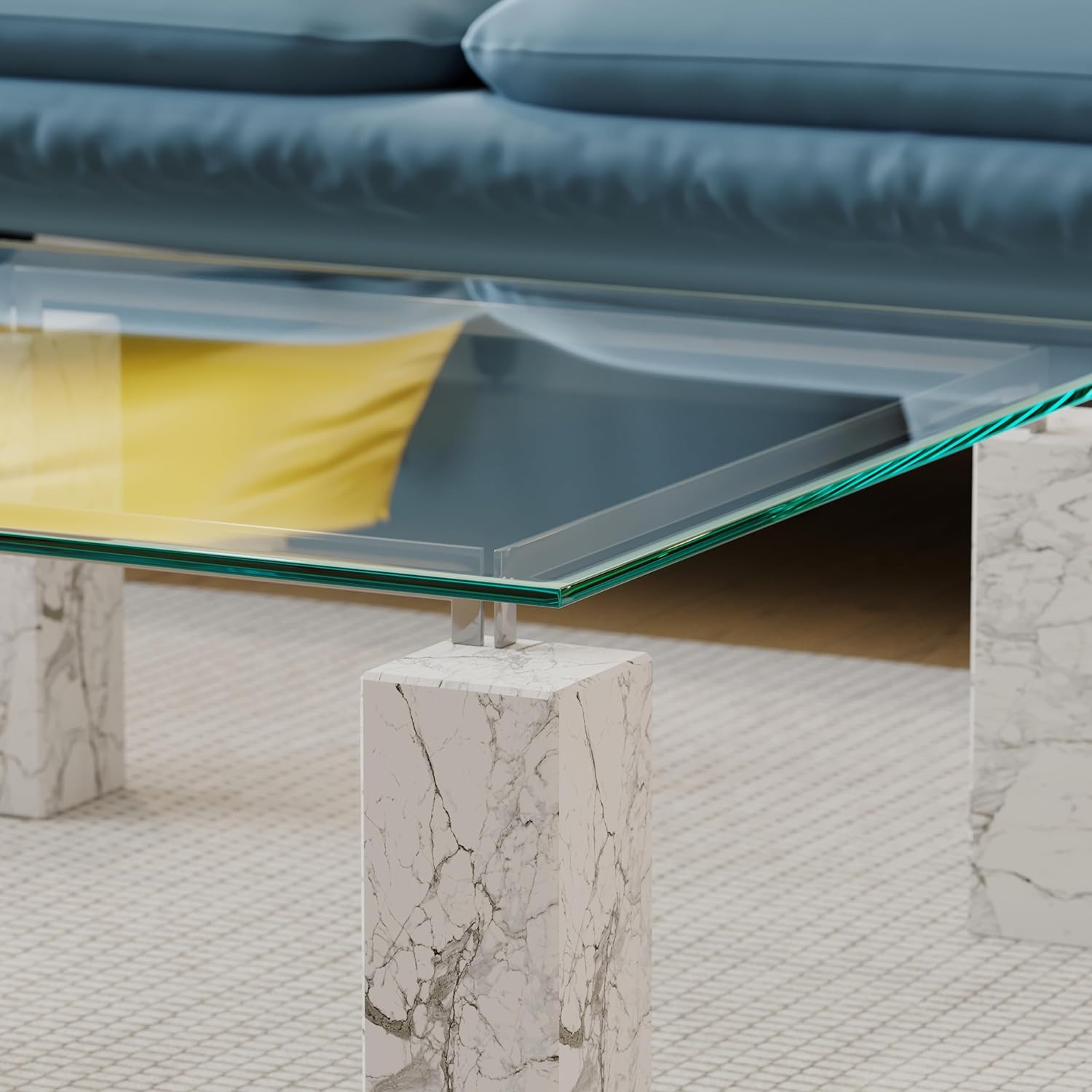 Glass for Table Top Square 24” Inches – Tempered Table Top Glass - Useful for Replacement, Protector Tabletop, Patio, Dining, Coffee, Desks - Clear, Regular Corners, 1/2 Inch Thick Flat Polished