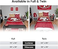Vista 5 de FOCO Unisex-Adult NFL Team Logo Bed in a Bag Comforter Bedding 3-Piece Set