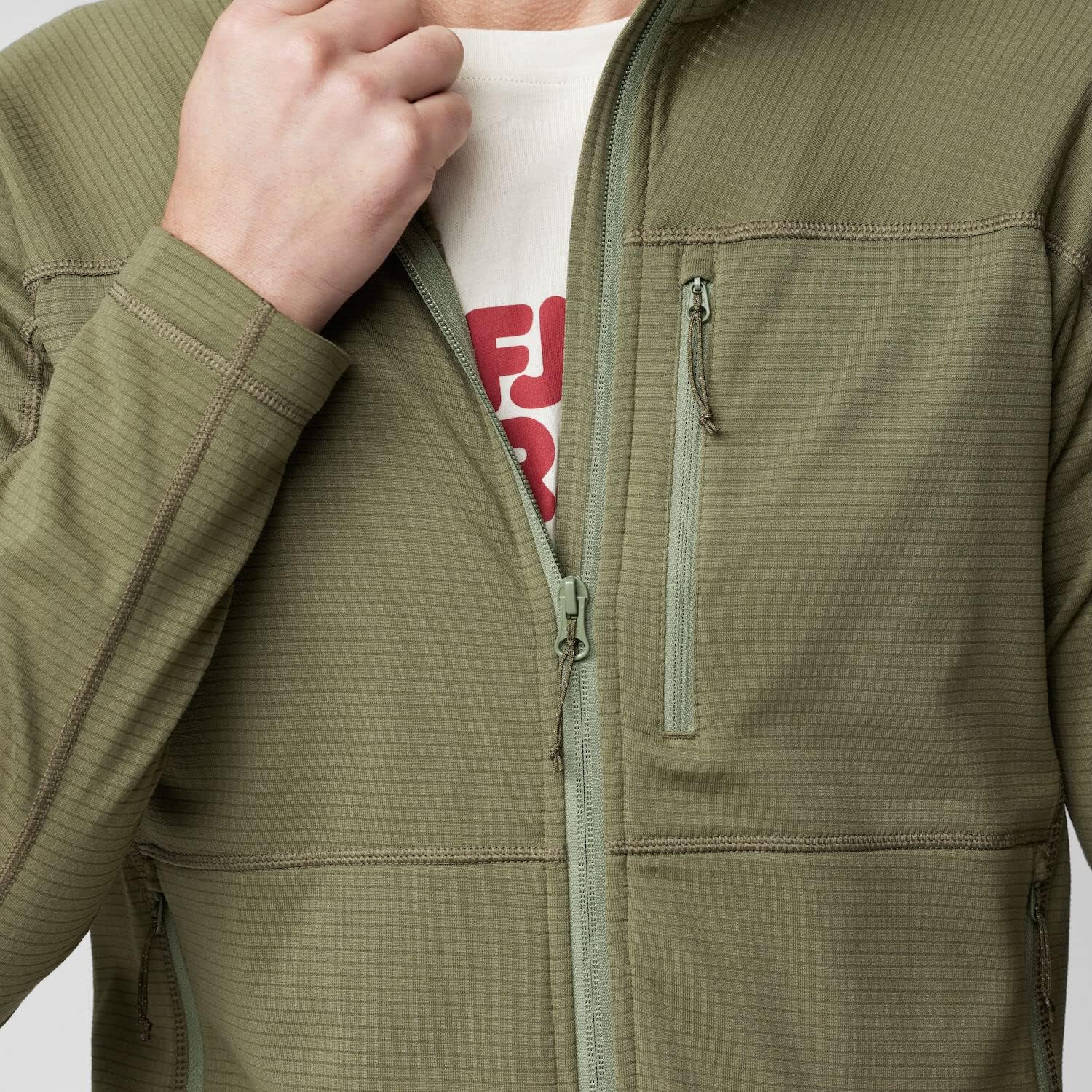 Fjällräven Abisko Lite Men's Fleece Jacket - Breathable, Comfortable, Lightweight Fleece Warmth - Hiking, Trekking