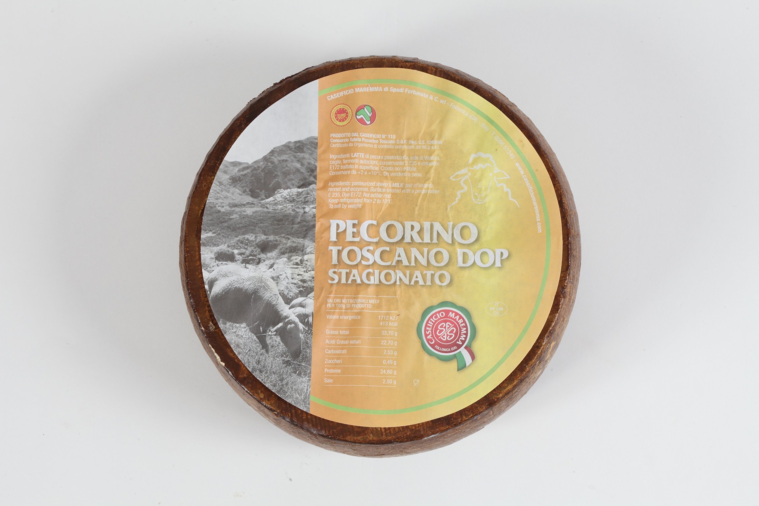 CASEIFICIO MAREMMA - Formaggio Pecorino Toscano DOP Stagionato (2,5-3 kg. circa)