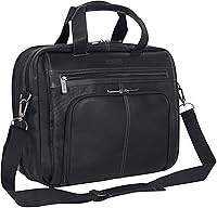 Vista 3 de Kenneth Cole REACTION ‘Out of the Bag' Manhattan Colombian Leather 15.6" Laptop Briefcase Travel Business Case Bag Black