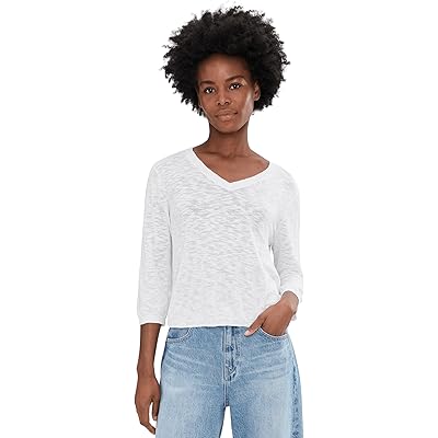 Mod-o-doc 3/4 Sleeve V-Neck Sweater
