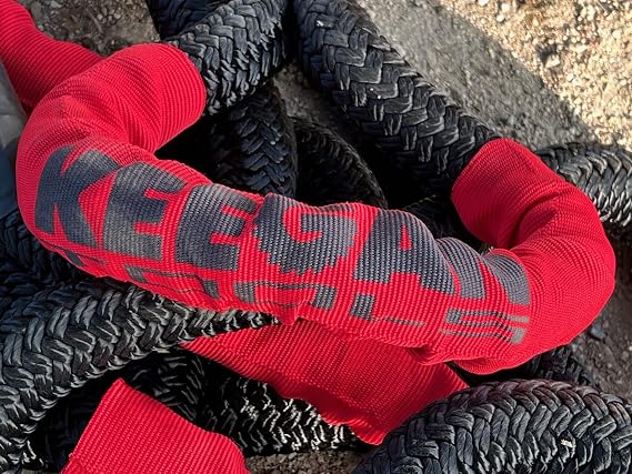 3/4 x 20' Kinetic Recovery Rope 16000lbs Breaking Strength Stretches Up to 30% in Length for Snowmobile, Off Road Rope for Jeep, Truck, Car, ATV, UTV, Tractor, Tow Strap, Recovery Strap