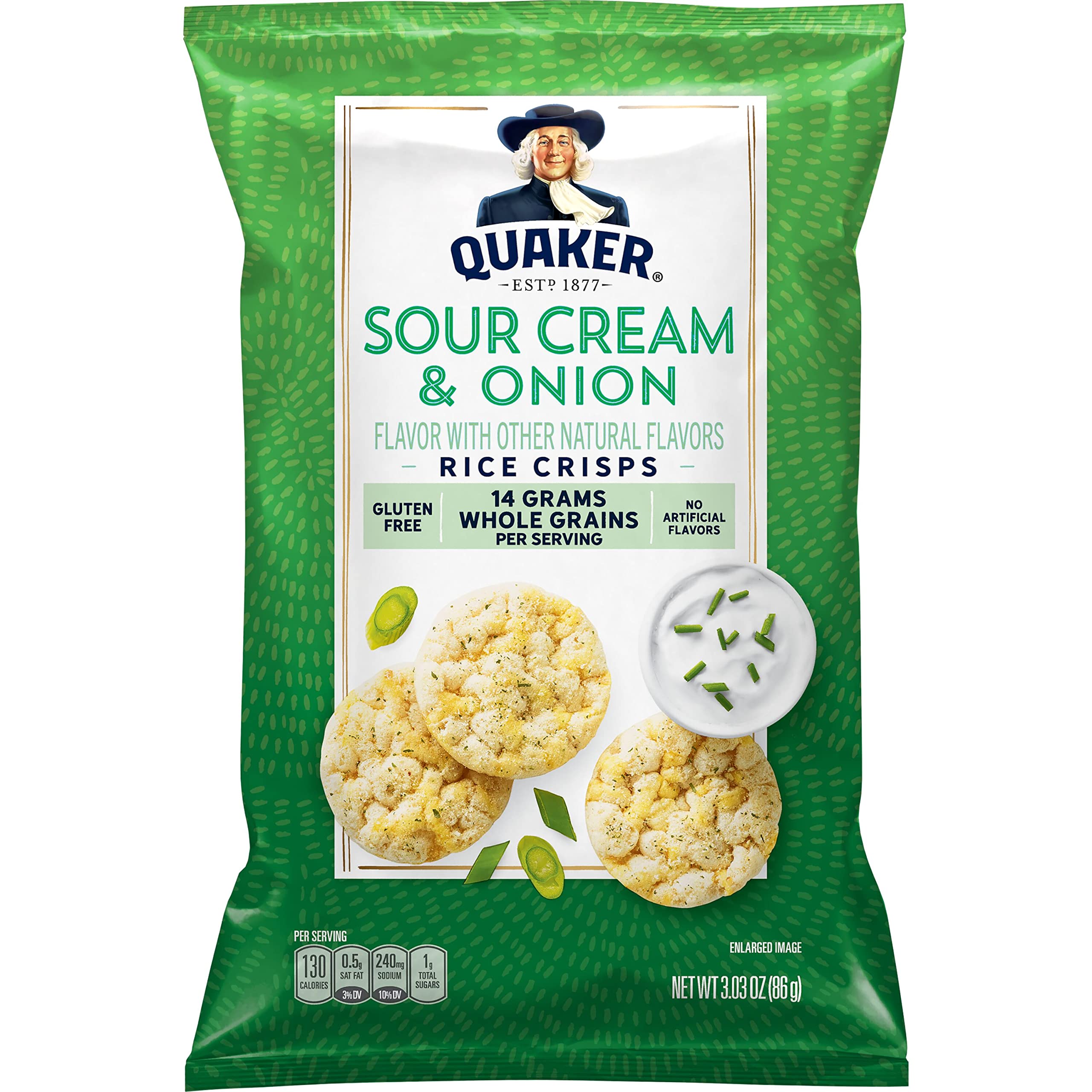 Quaker Rice Crisps Sour Cream Onion 3 03 Oz