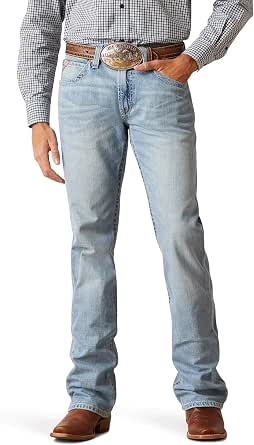 Ariat Men's M5 Arrowhead Deadrun Wash Jeans - Low Rise Straight Leg, Relaxed Fit (31W X 34L) - View #8