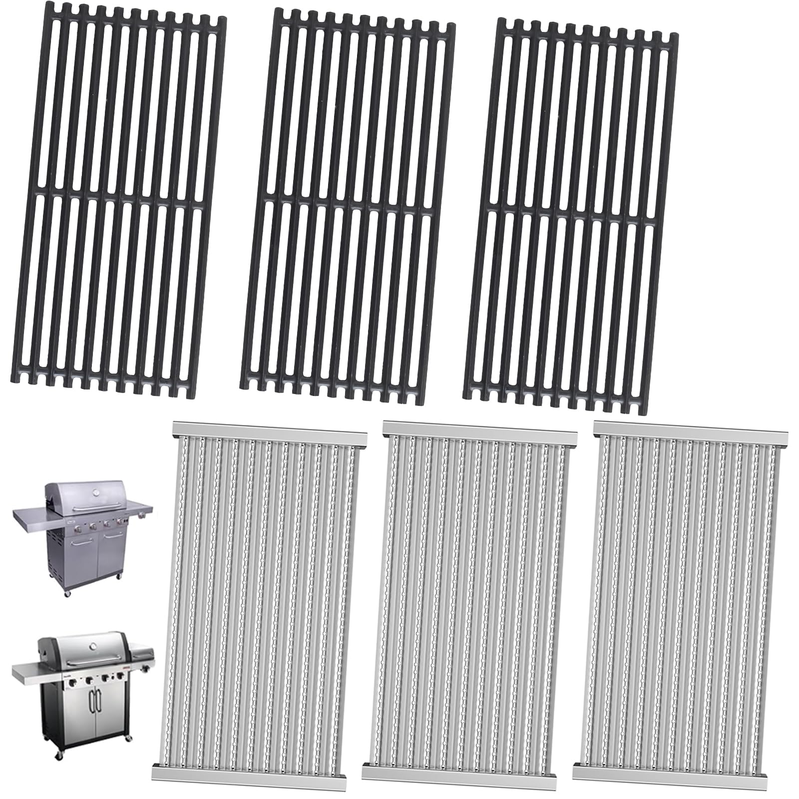 g533-0009-w1 emitter plates and cooking grates for charbroil commercial tru-infrared 4 burner grill 463242715 463242716 463276016 466242815 463257520, replacement parts for charbroil g533-2200-w1