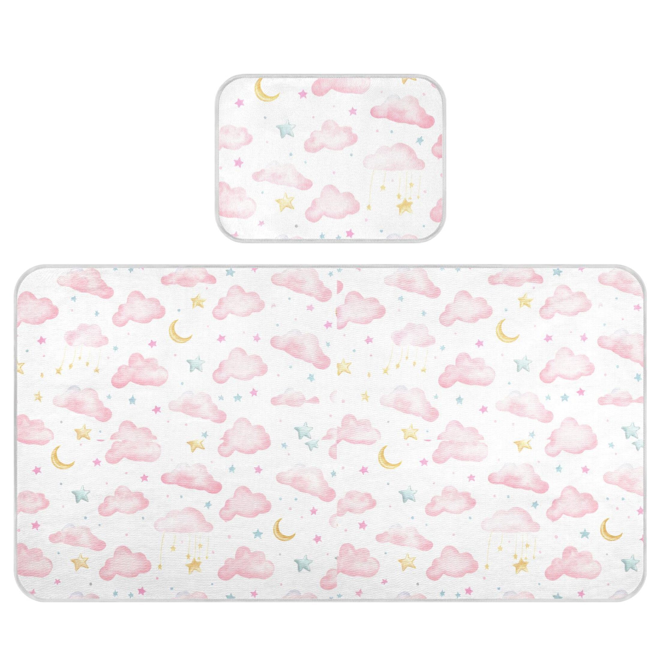 Takiito Soft Clouds Baby Cooling Mattress Pad, Soft & Breathable Cooling Mat Keep Baby Cool in Summer 28x52 in, Nursery Essential