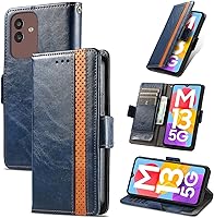 Vista 248 de Funda para Honor X7, Funda para Honor Play 30+ Plus Funda de piel sintética con ranuras para tarjetas Funda con soporte abatible Rojo