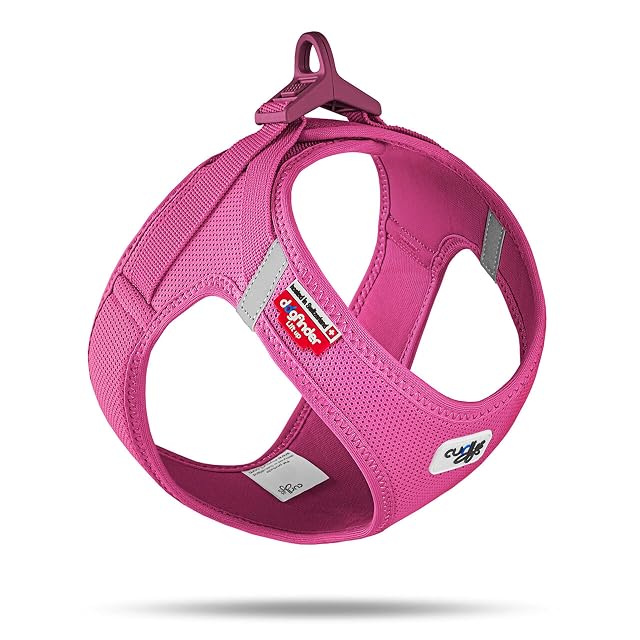 Vest Harness curli Clasp Air-Mesh Fuchsia XL