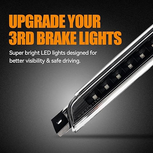 Miniatura 113 de Tercera tercera luz de freno para Chevy Silverado 1999-2006/GMC Sierra 1500 2500 3500HD, 2007 Silverado/Sierra Classic Modelo LED Time Tunnel