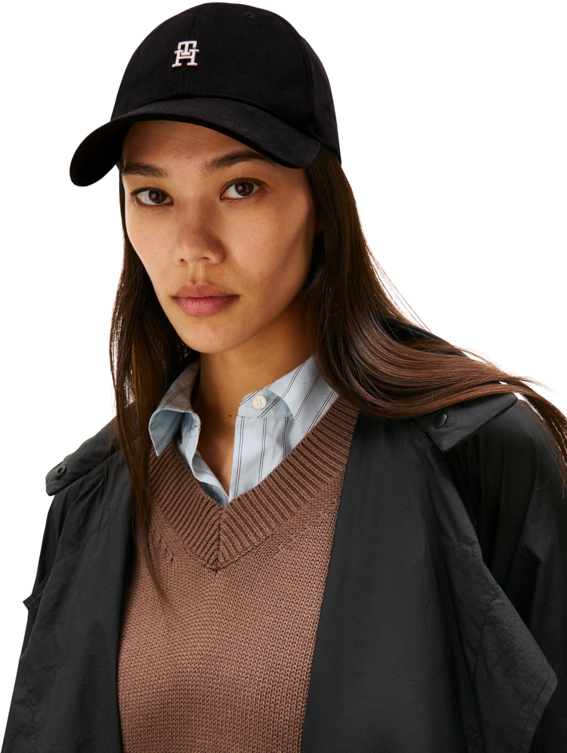 Tommy Hilfiger Damska czapka Elevated Chic AW0AW17631, czarna, jeden rozmiar, czarny (czarny), Rozmiar uniwersalny