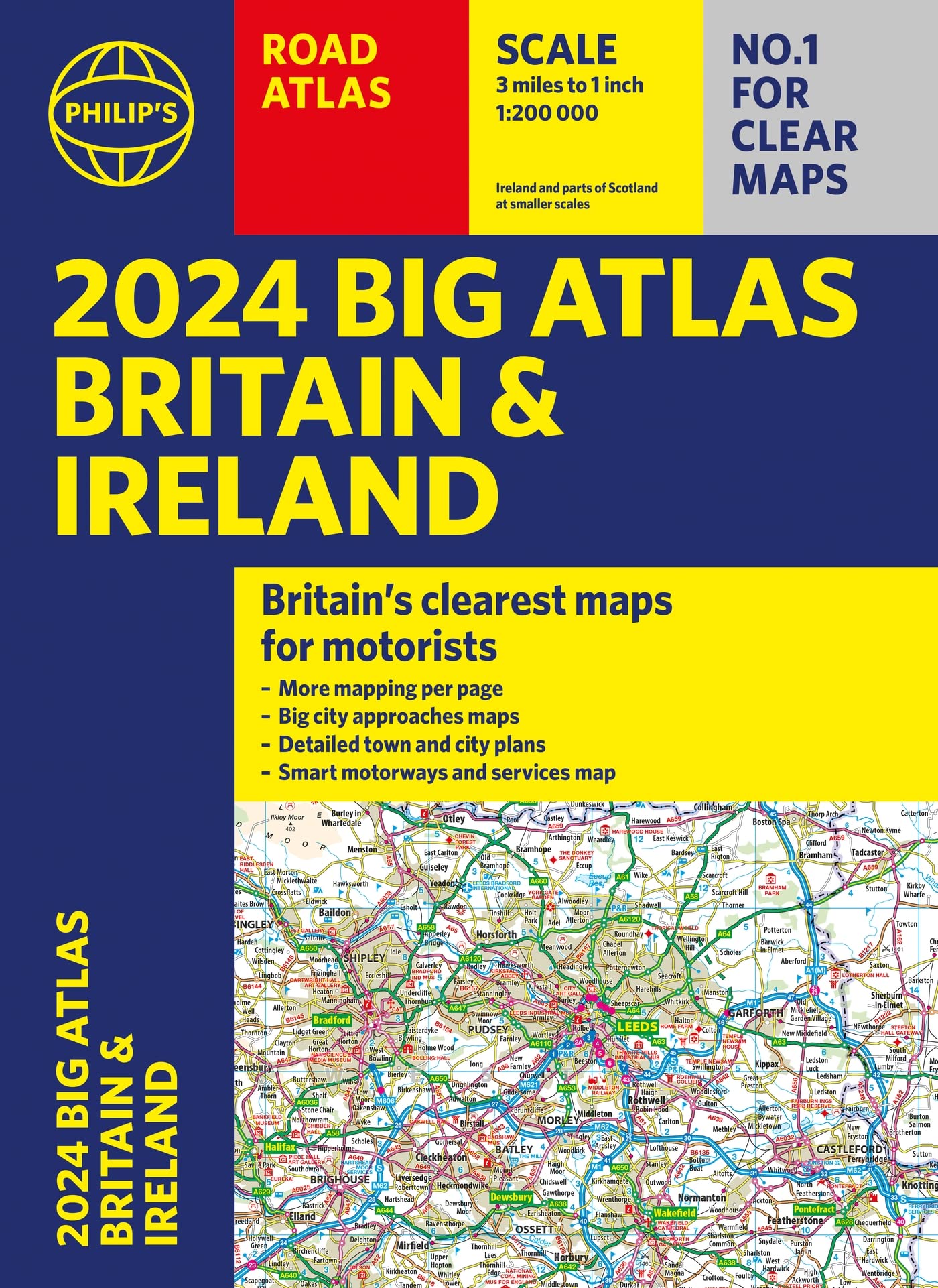 2024 Philip's Big Road Atlas Britain & Ireland: A3 Paperback (Philip's Road Atlases)