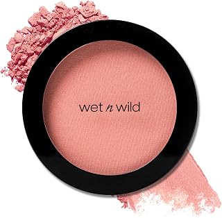 wet n wild Color Icon Blush Pinch Me Pink - Matte Buildable Powder with Jojoba Oil, Cruelty-Free Vegan Glow for All Skin Tones