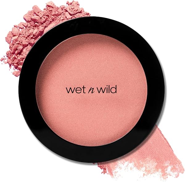 wet n wild Color Icon Rubor, Acabado Mate Natural con Brillo Sutil y Mezcla Perfecta, Infundido con Aceite de Jojoba, Libre de Crueldad y Vegano - Pinch Me Pink 1 Unidad (Paquete de 1)