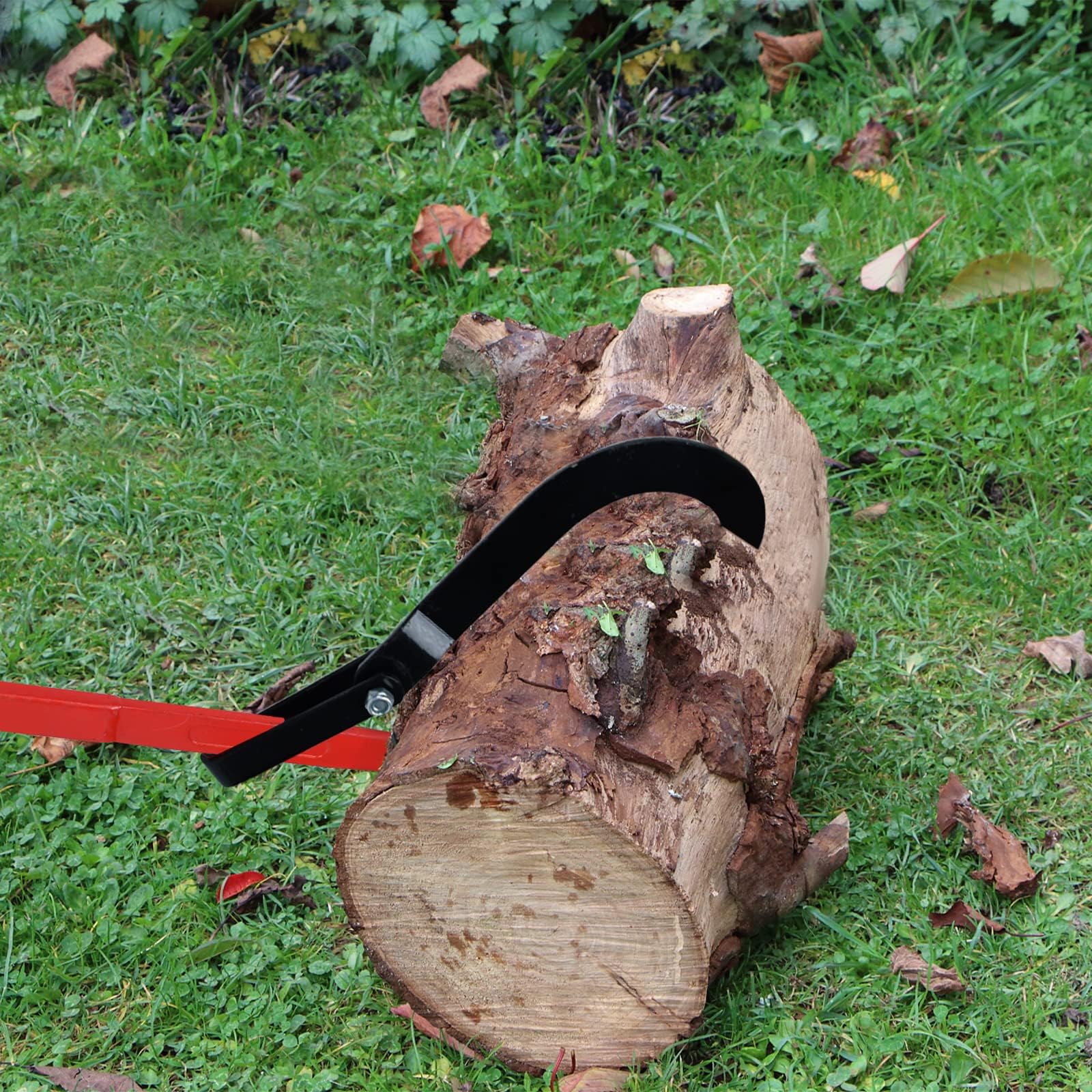 ACXIN Sollevatore per cascate degli alberi, 130 cm, sollevatore forgiato con gancio reversibile e impugnatura ergonomica antiscivolo, aiuto per la caduta degli alberi