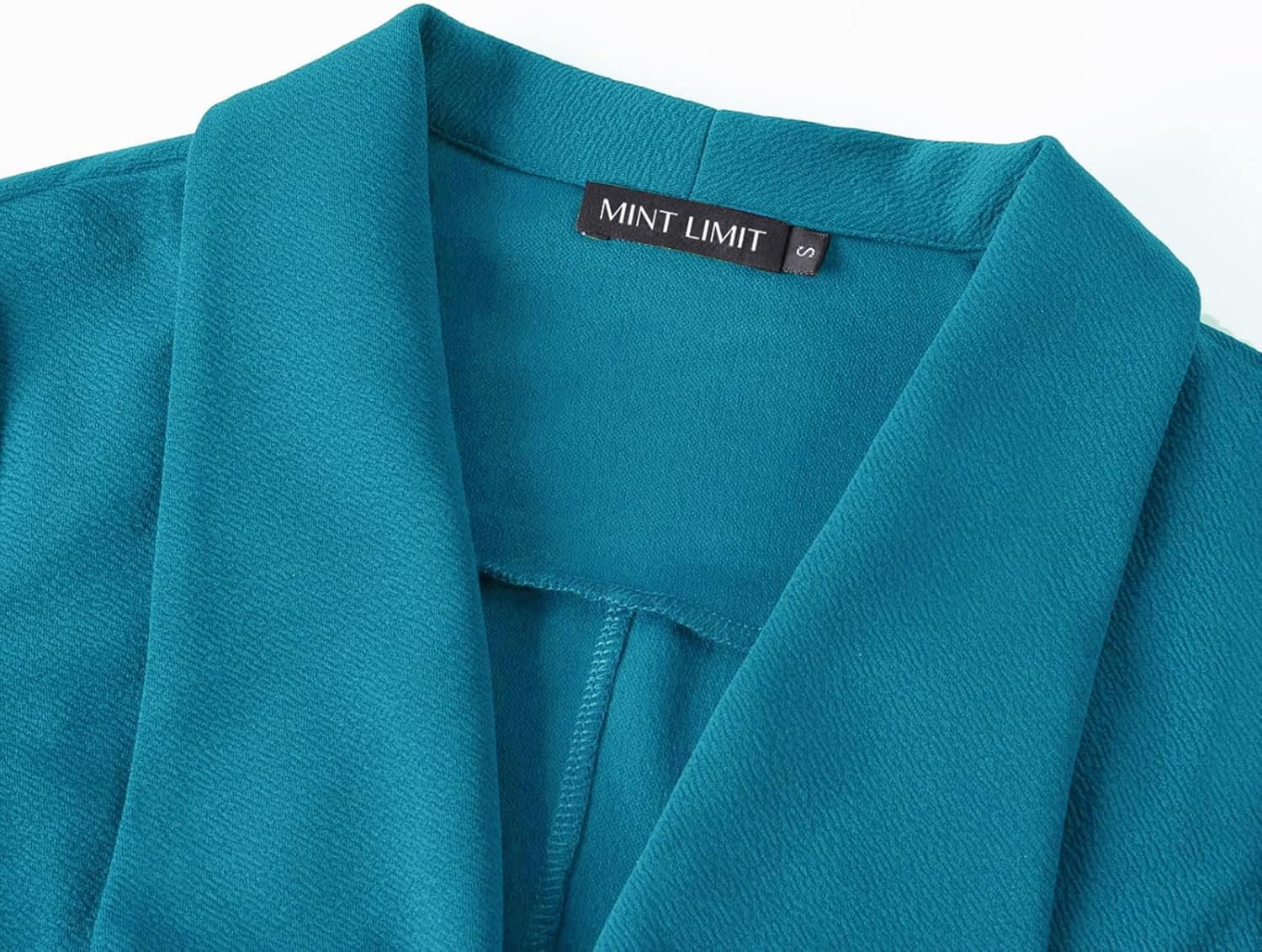 Unifizz Womens Casual Blazers Lightweight Open Front 3/4 Sleeve Work Office Blazers Jacket #Dark Green,Size XL# - Image 5