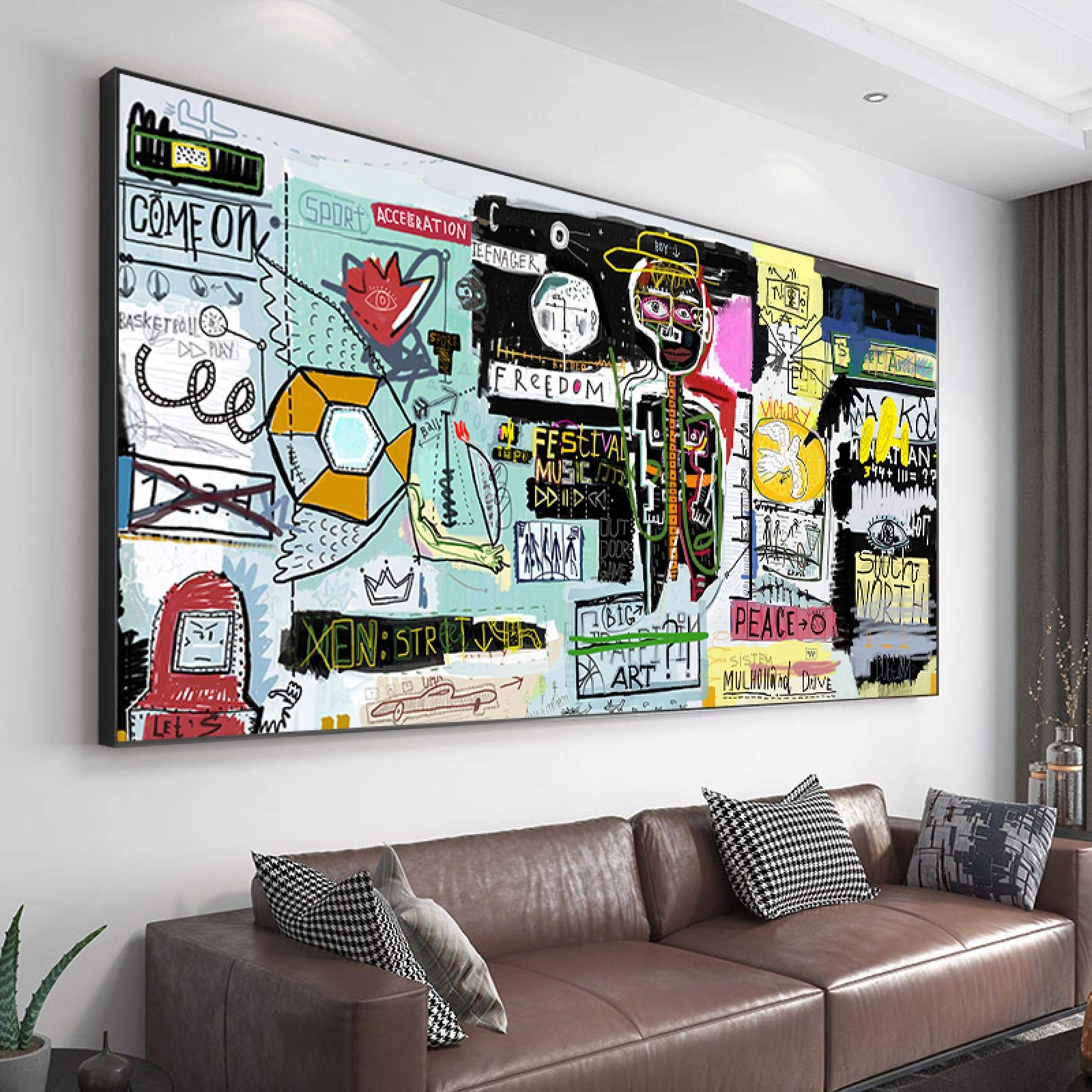 Peinture graffiti abstraite pour transformer votre interieur en espace d'expression - 8
