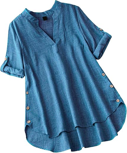 TADKEE Women’s Solid Regular Fit Tunic Top | Kurti for Women