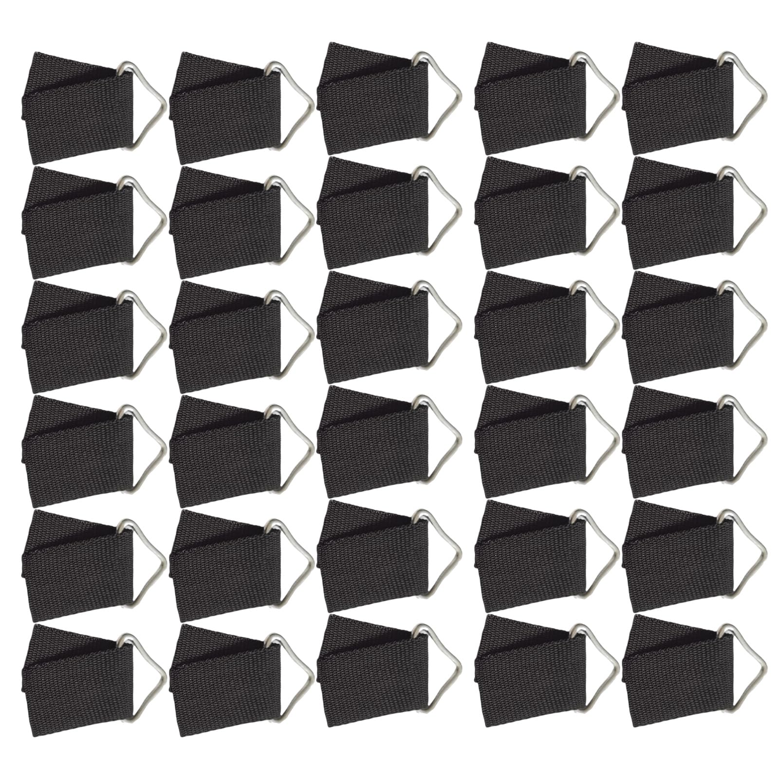 Buxuaaaa Multicolor Kids Trampoline Repair Set Galvanized Steel Triangle Buckles Weatherproof Fasteners For Secure Bounce Mats Connection High Strength Bounce Bed Replacement Buckles