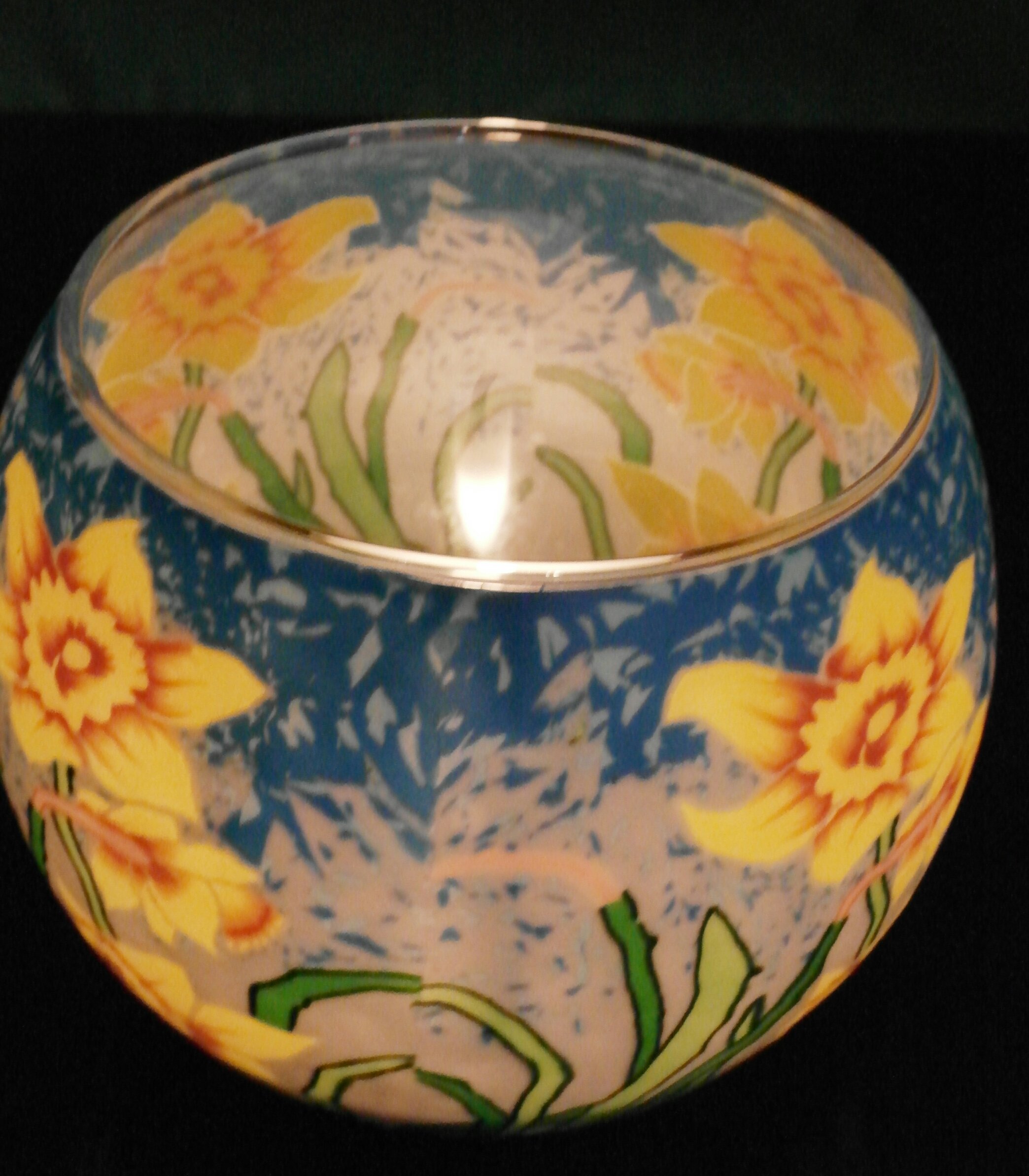 Benaya Sunshine Daffodils Tealight Holder