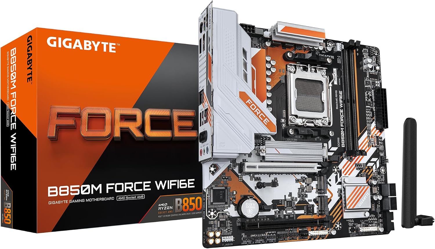 GIGABYTE ANAKART AMD AM5 MATX B850M FORCE WF6E