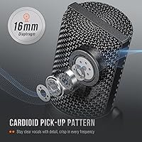 Vista 3 de FIFINE Micrófono USB de condensador de estudio, kit de micrófono para computadora con brazo de brazo ajustable, soporte de choque para instrumentos